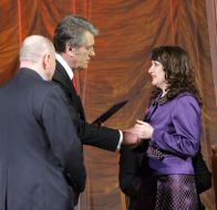 Viktor Yushchenko congratulates the laureate of the National bonus of the name Taras Shevchenko
