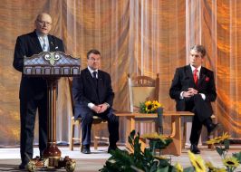 Viktor Yushchenko, Yury Bogetsky and Nikolay Zhulinsky