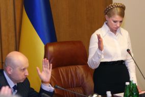 Yuliya Timoshenko and Aleksandr Turchinov