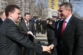 Sergey Bubka and Viktor Bondar