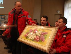 Send-offs of winterers brigade