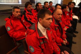 Send-offs of winterers brigade