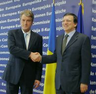 Viktor Yushchenko and Jose Manuel Barrosu