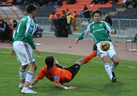 Denis Kulakov, Armend Dallku and Aleksey Gay