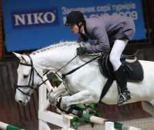 Participant of equestrian tournament of Cup ”NIKO”