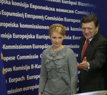 Yuliya Timoshenko and Jose Manuel Barrosu