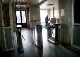 Clock-house of the Zaporozhia aluminium combine