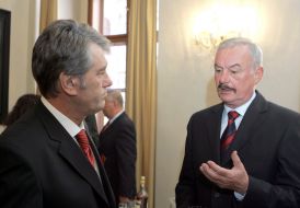 Viktor Yushchenko and Premysl Sobotka