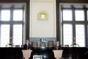 Viktor Yushchenko and Pavel Bеm