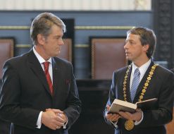 Viktor Yushchenko and Pavel Bеm