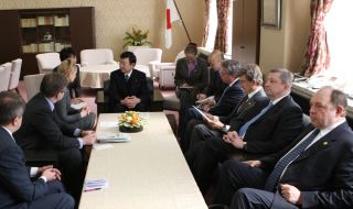 Meeting of Yuliya Timoshenko with Kaoru Yosano