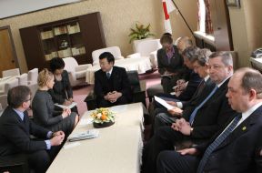 Meeting of Yuliya Timoshenko with Kaoru Yosano