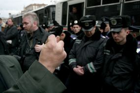 Сотрудники милиции