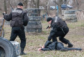 Бійці спецпідрозділів «Беркут» та «Грифон»