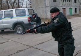 Бійці спецпідрозділів «Беркут» та «Грифон»