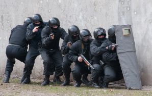 Бійці спецпідрозділів «Беркут» та «Грифон»