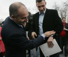 Vitaly Klichko and Viktor Pinchuk