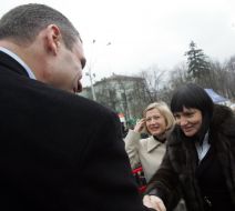 Vitaly Klichko, Irina Gerashchenko and Irena Kilchitskaya