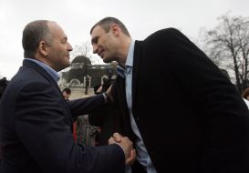 Vitaly Klichko and Viktor Pinchuk