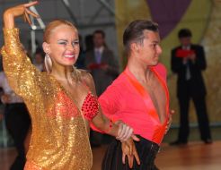 Open IDSF on sporting ballrooms dances international rating tournament participants