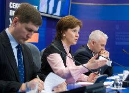 Igor Popov, Marina Stavniychuk and Igor Pukshyn