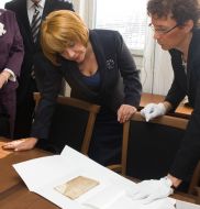 Екатерина Ющенко в Национальном архиве Швеции