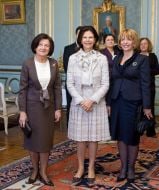 Королева Швеции Сильвия и Екатерина Ющенко