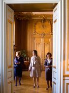 Королева Швеции Сильвия и Екатерина Ющенко