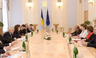 Vladimir Litvin, Renatе Volvend and Sabinе Leutheusser-Schnarrenberger