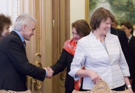 Vladimir Litvin, Renatе Volvend and Sabinе Leutheusser-Schnarrenberger