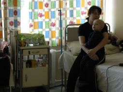 Boy in child’s separation of the National institute of cancer