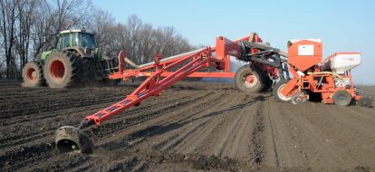 Tractor on the field