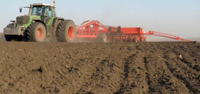 Tractor on the field