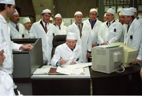 Leonid Kuchma and Viktor Yushchenko