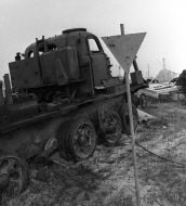 Abandoned cross-country vehicle