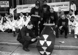 «Greenpeace» members require Chernobyl nuclear power plant closing