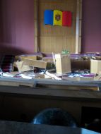 Raided hall Moldavia parliament sessions