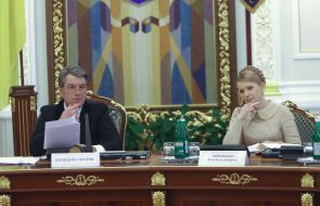 Viktor Yushchenko and Yulia Timoshenko