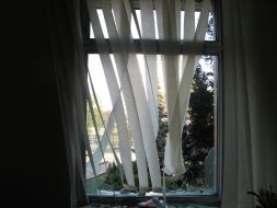 Розбите вікно в будівлі парламенту Молдавії