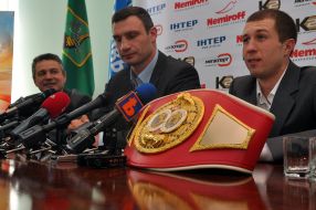 Sergey Fedchenko, Viktor Demchenko and Vialiy Klichko