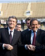 Viktor Yushchenko and Michel Platini