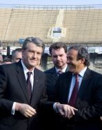 Viktor Yushchenko and Michel Platini