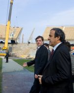 Yury Pavlenko and Michel Platini