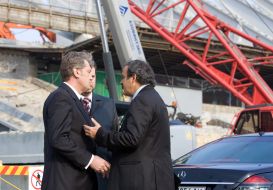 Viktor Yushchenko and Michel Platini