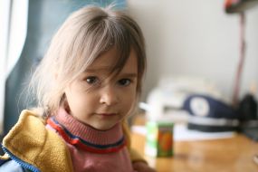 Girl which a father left in the bank «Nadra»