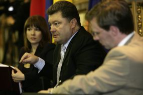 Petr Poroshenko and Nico Lange