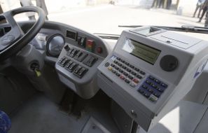 Control stand of trolleybus