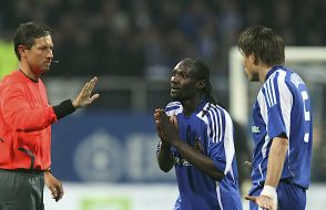 Ognen Vukoevich, Ismael Bangoura and Frank De Bleeckere