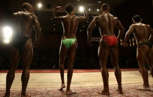 Участники Кубка Киева по бодибилдингу