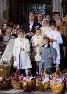 Easter divine service in St. Vladimir Cathedral